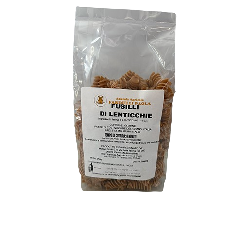 Fusilli_di_Lenticchie_confezione_da_250g_Azienda_Agricola_Farinelli