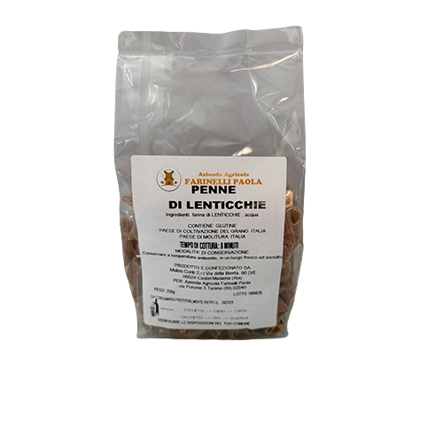 Penne-di-Lenticchie-confezione-da-250g-Azienda-Agricola-Farinelli