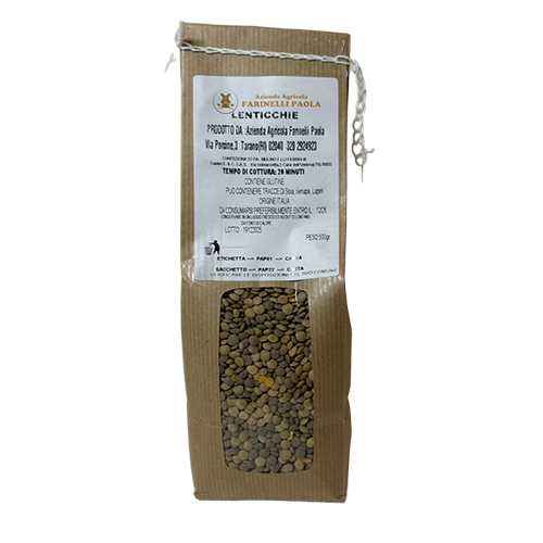 Lenticchie confezione da 500g Azienda Agricola Farinelli
